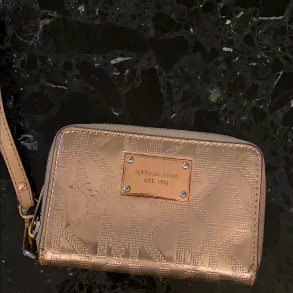 Michael Kors Rose Gold Wristlet
